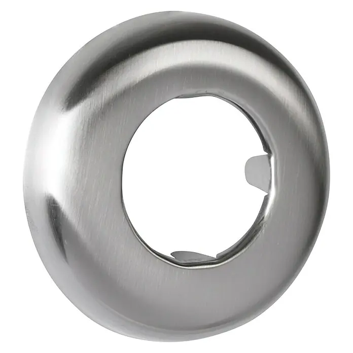 Differnz Buisrozet - Buisdiameter: 32 mm, Metaal, Mat Chroom - Diagonaal zicht