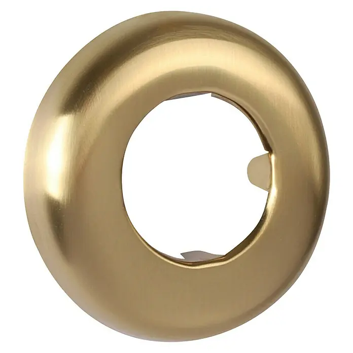 Differnz Buisrozet - Buisdiameter: 32 mm, Metaal, Mat Goud - Diagonaal zicht