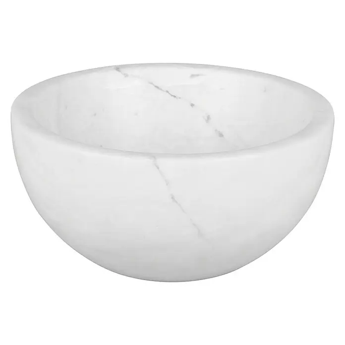 Differnz Waskom Boomer - Ø x h: 20 x 11 cm, Zonder overloop, Marmer - Vooraanzicht