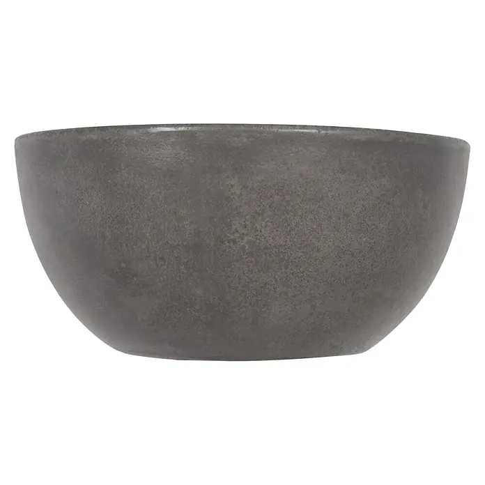 Differnz Waskom Boomer - Ø x h: 20 x 11 cm, Zonder overloop, Grijs - Vooraanzicht