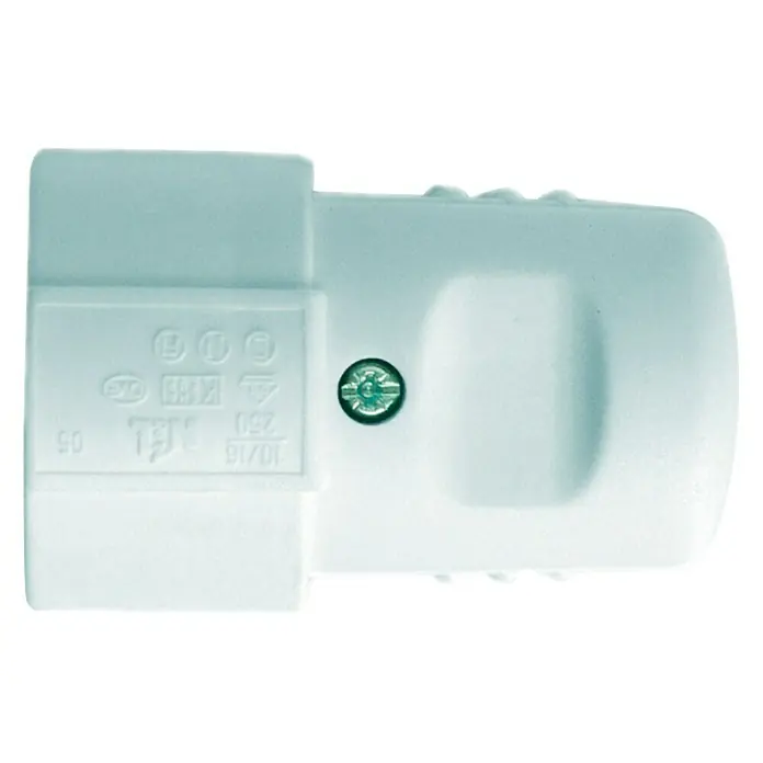 Schutzkontakt-Kupplung - 250 V, 16 A, IP20, Weiß