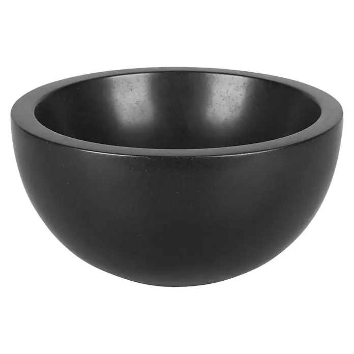 Differnz Waskom Boomer - Ø x h: 20 x 10 cm, Zonder overloop, Zwart - Vooraanzicht
