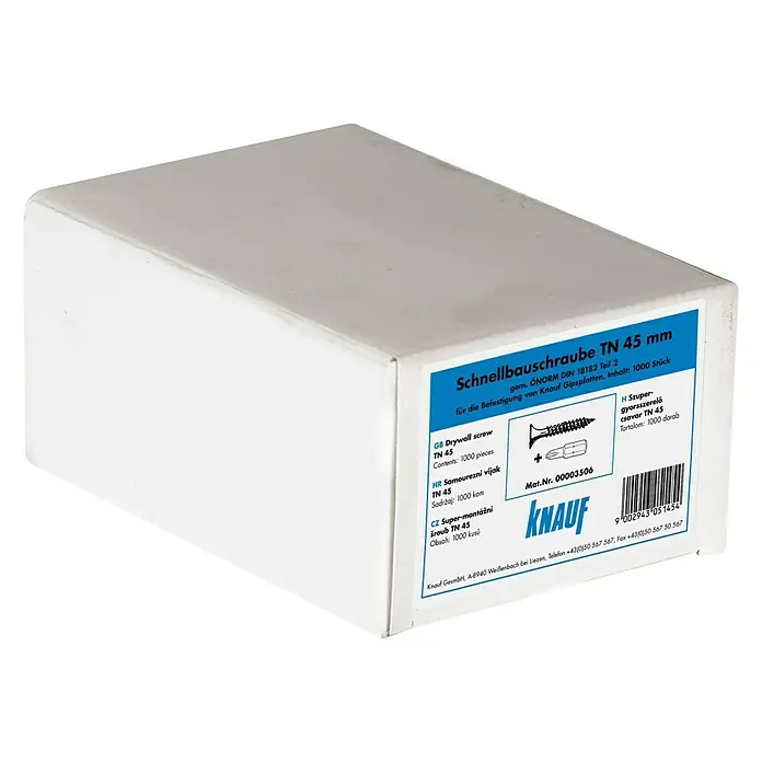 Knauf Schnellbauschraube - Durchmesser: 3,5 mm, Länge: 45 mm, 1.000 Stk.