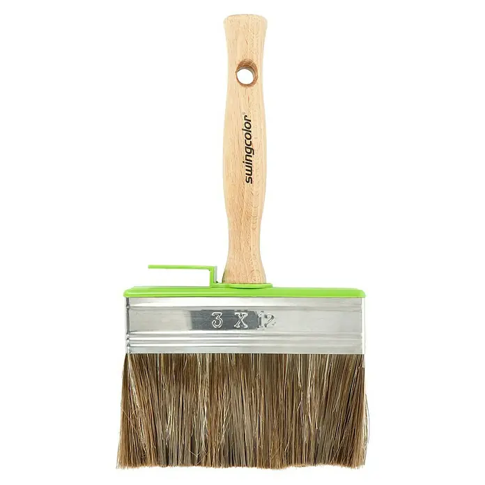 swingcolor Komfort Kist za bojanje - Širina kista: 120 mm, Hollester mješavina, Prirodno drvo - Pogled s gornje strane