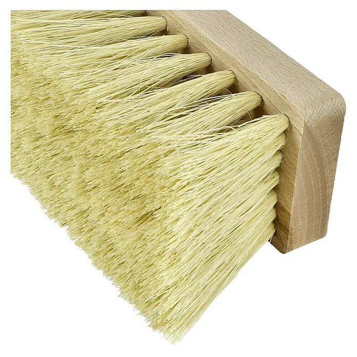 swingcolor SPEZIAL Teer- & Bitumenschrubber - Maße Kopf: 230 x 65 mm, Naturfaser, Material Fassung: Naturholz - Detailaufnahme
