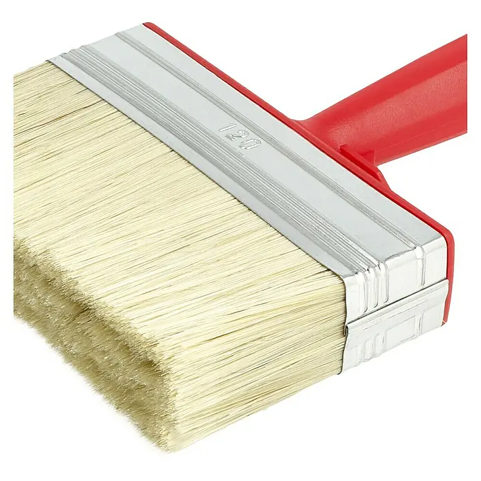swingcolor WAND Flächenstreicher - Maße Bürstenkopf: 120 x 30 mm, Chinaborsten, Kunststoff, Länge Borsten: 45 mm - Detailaufnahme