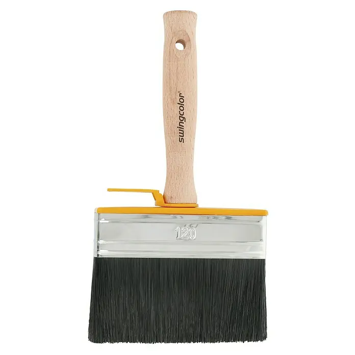 swingcolor Premium Kist za bojanje za lakove - Širina kista: 120 mm, All-in-one čekinje, Prirodno drvo - Pogled s gornje strane