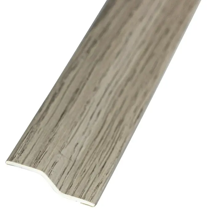 Rufete Perfil de desnivel PVC - 1 m x 37 mm x 11 mm, Stone, PVC - Primer plano
