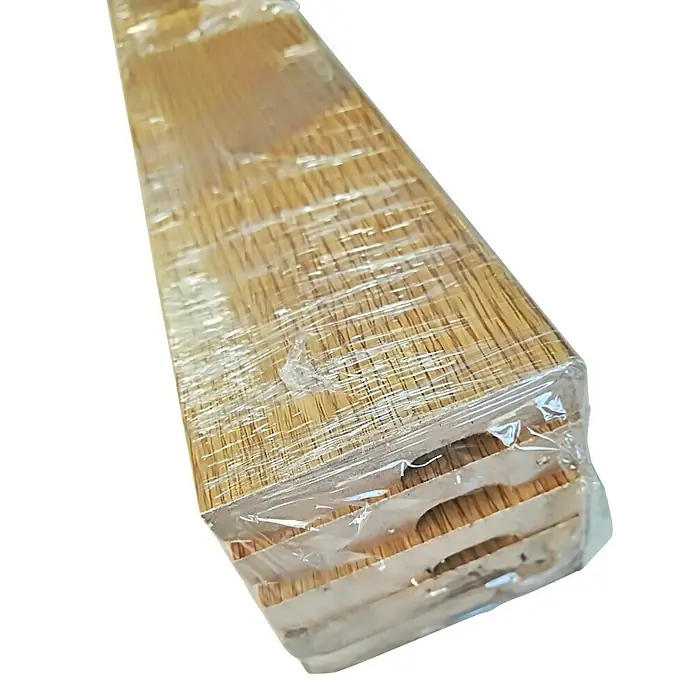 Rufete Pack de zócalo MDF - 2,24 m x 14 mm x 90 mm, 5 ud., Roble - Primer plano