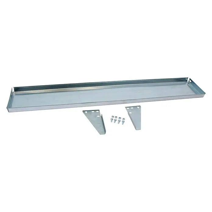 Simonrack Simonwork Kit de accesorios para repisa abatible - L x An x Al: 3 x 20 x 120 cm, Galvanizado - Vista frontal