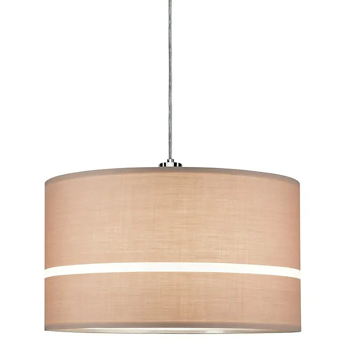 Paulmann URail 2Easy Lampenschirm Tessa - Durchmesser: 45 cm, Caramel, Textil, Form: Rund - Vorderansicht