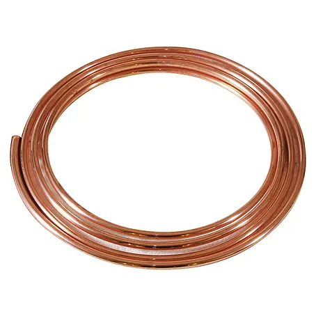 Tubo de cobre en rollo