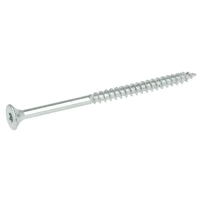 Profi Depot Spanplattenschraube VZ - Ø x L: 5 x 80 mm, 200 Stk., Verzinkt - Diagonale Ansicht