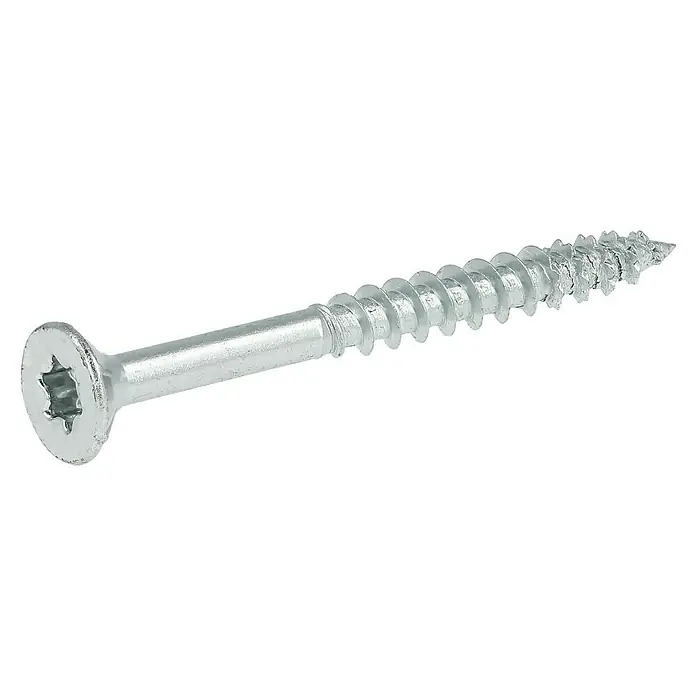 Profi Depot Tornillo tirafondo VZ - Ø x L: 6 x 60 mm, 100 uds., Zincado - Vista angular