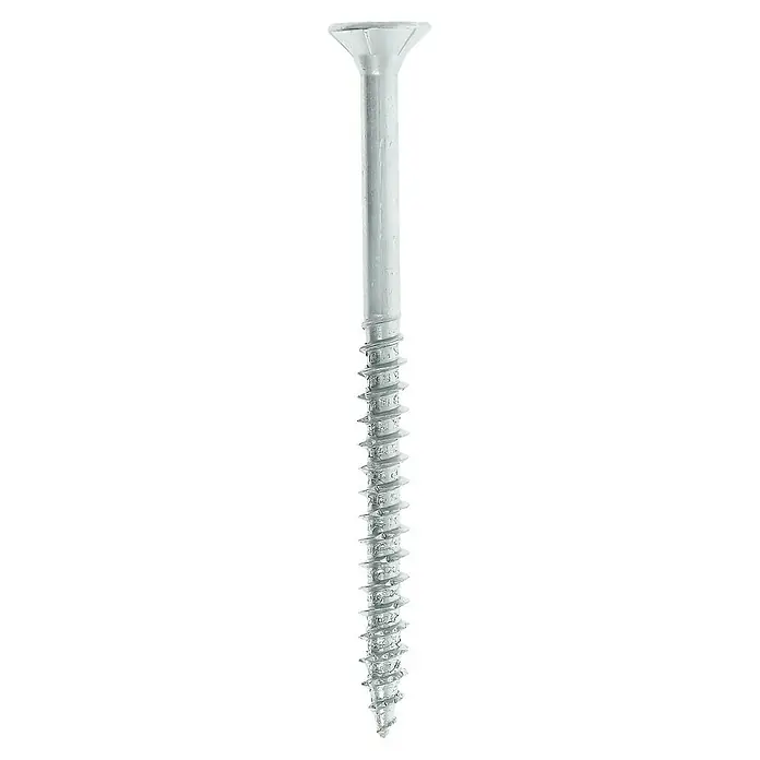 Profi Depot Spanplattenschraube VZ - Ø x L: 6 x 80 mm, 100 Stk., Verzinkt - Vorderansicht