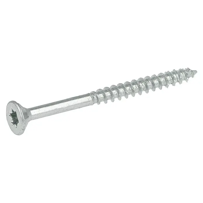 Profi Depot Spanplattenschraube VZ - Ø x L: 5 x 60 mm, 200 Stk., Verzinkt - Diagonale Ansicht