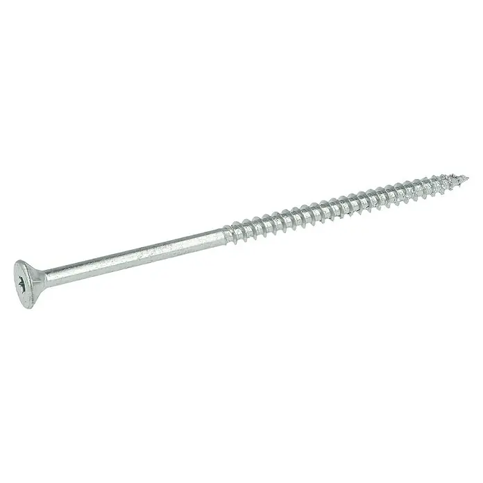 Profi Depot Spanplattenschraube VZ - Ø x L: 6 x 120 mm, 50 Stk., Verzinkt - Diagonale Ansicht