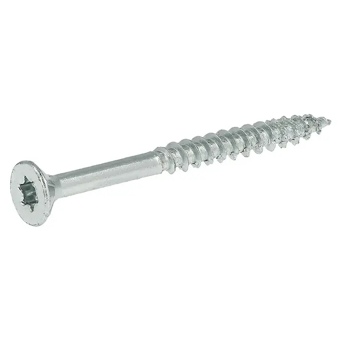 Profi Depot Spanplattenschraube VZ - Ø x L: 4,5 x 50 mm, 500 Stk., Verzinkt - Diagonale Ansicht