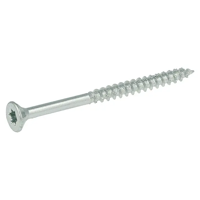 Profi Depot Spanplattenschraube VZ - Ø x L: 4,5 x 60 mm, 200 Stk., Verzinkt - Diagonale Ansicht