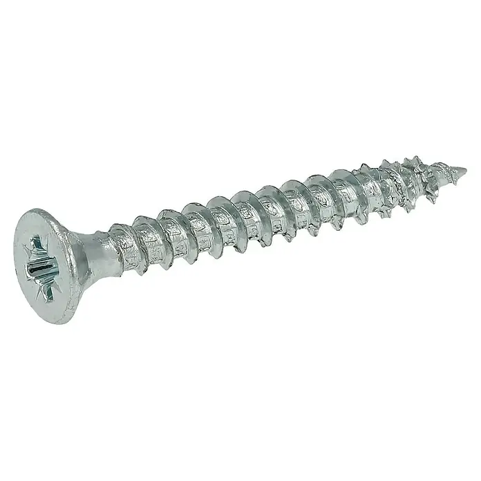 Profi Depot Tornillo para madera - Ø x L: 3 x 25 mm, 1.000 uds., Zincado, Ranura en forma de cruz Pozidriv - Vista angular