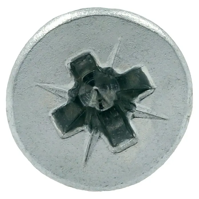 Profi Depot Tornillo para madera - Ø x L: 3 x 25 mm, 200 uds., Zincado, Ranura en forma de cruz Pozidriv - Primer plano