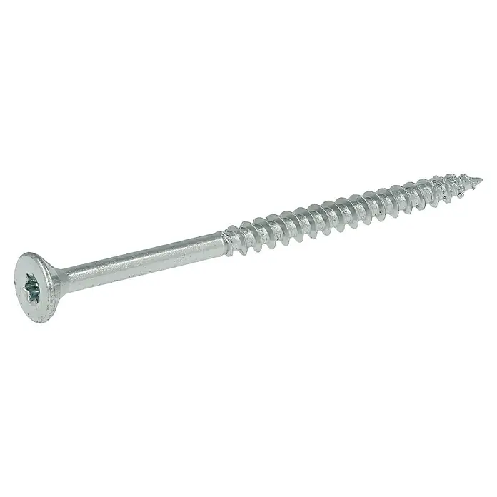 Profi Depot Spanplattenschraube VZ - Ø x L: 4 x 60 mm, 500 Stk., Verzinkt - Diagonale Ansicht