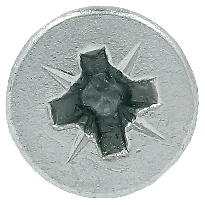 Profi Depot Tornillo para madera - Ø x L: 3 x 30 mm, 200 uds., Zincado, Ranura en forma de cruz Pozidriv - Primer plano