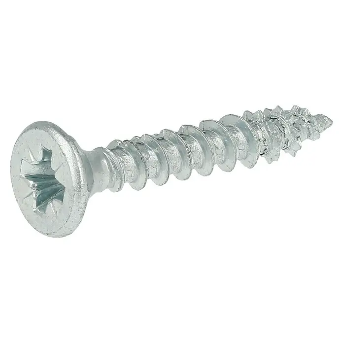 Profi Depot Tornillo para madera - Ø x L: 4 x 25 mm, 200 uds., Zincado, Ranura en forma de cruz Pozidriv - Vista angular