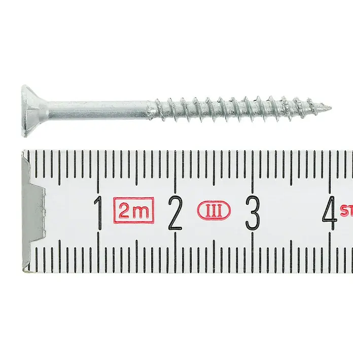 Profi Depot Tornillo para madera - Ø x L: 3,5 x 40 mm, 200 uds., Zincado, Ranura en forma de cruz Pozidriv - Vista superior