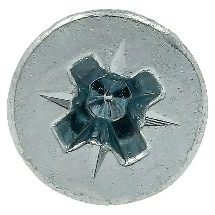 Profi Depot Tornillo para madera - Ø x L: 3 x 25 mm, 1.000 uds., Zincado, Ranura en forma de cruz Pozidriv - Primer plano