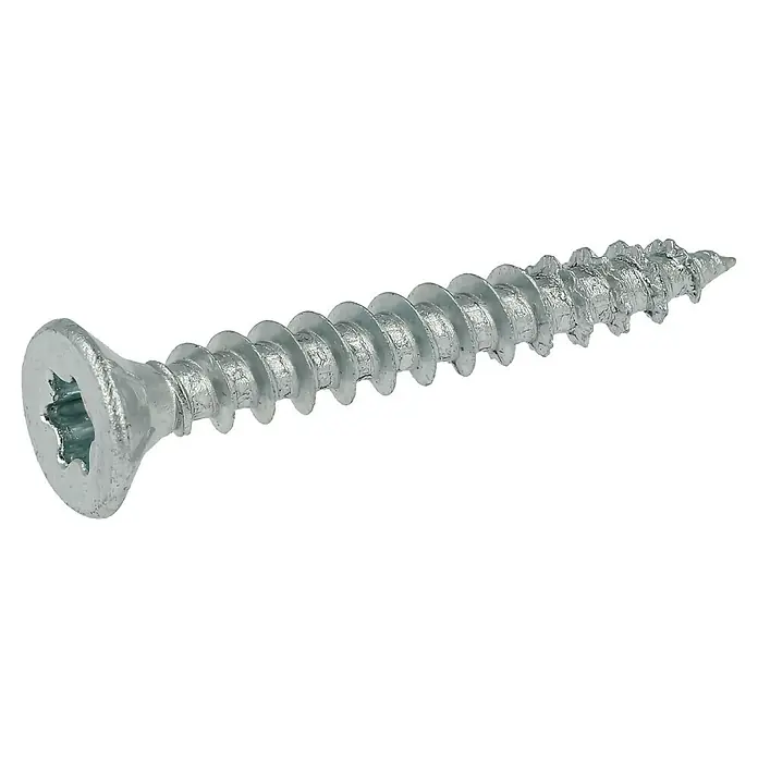Profi Depot Spanplattenschraube VZ - Ø x L: 4,5 x 35 mm, 500 Stk., Verzinkt - Diagonale Ansicht