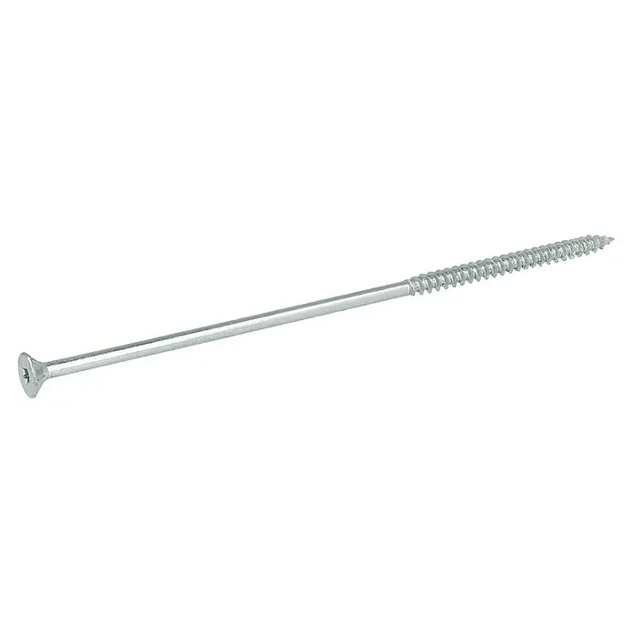 Profi Depot Spanplattenschraube VZ - Ø x L: 6 x 180 mm, 50 Stk., Verzinkt - Diagonale Ansicht