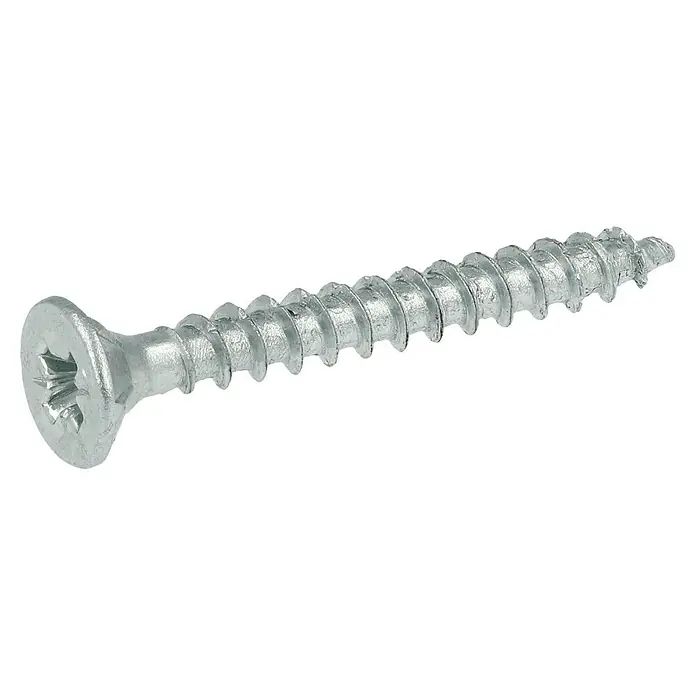 Profi Depot Tornillo para madera - Ø x L: 3 x 25 mm, 200 uds., Zincado, Ranura en forma de cruz Pozidriv - Vista angular