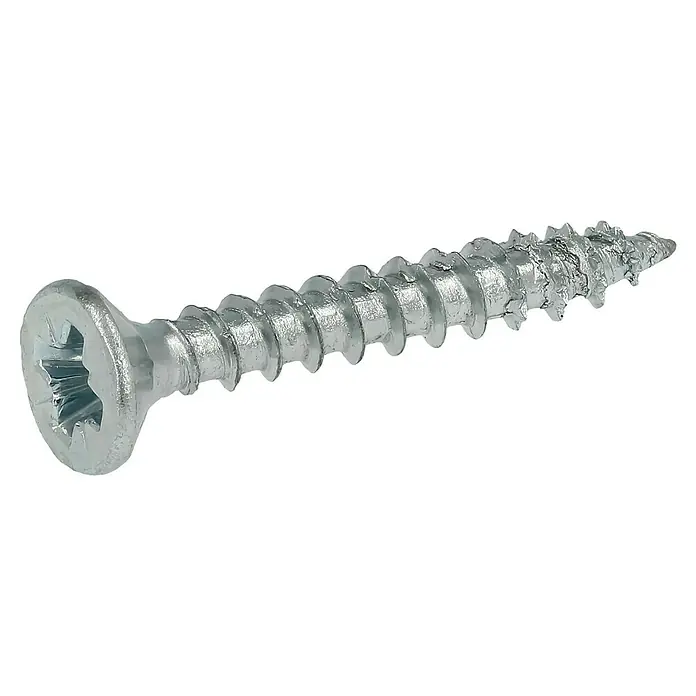 Profi Depot Tornillo para madera - Ø x L: 3,5 x 25 mm, 200 uds., Zincado, Ranura en forma de cruz Pozidriv - Vista angular