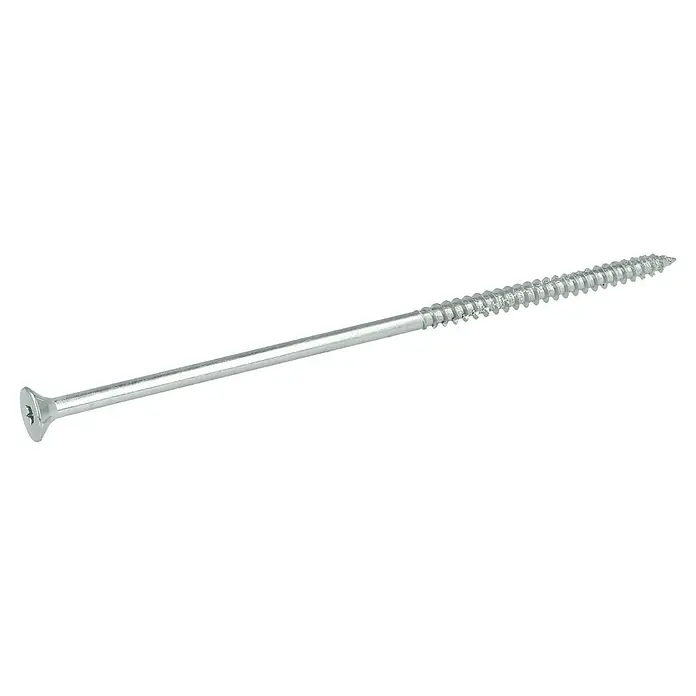 Profi Depot Spanplattenschraube VZ - Ø x L: 6 x 160 mm, 50 Stk., Verzinkt - Diagonale Ansicht