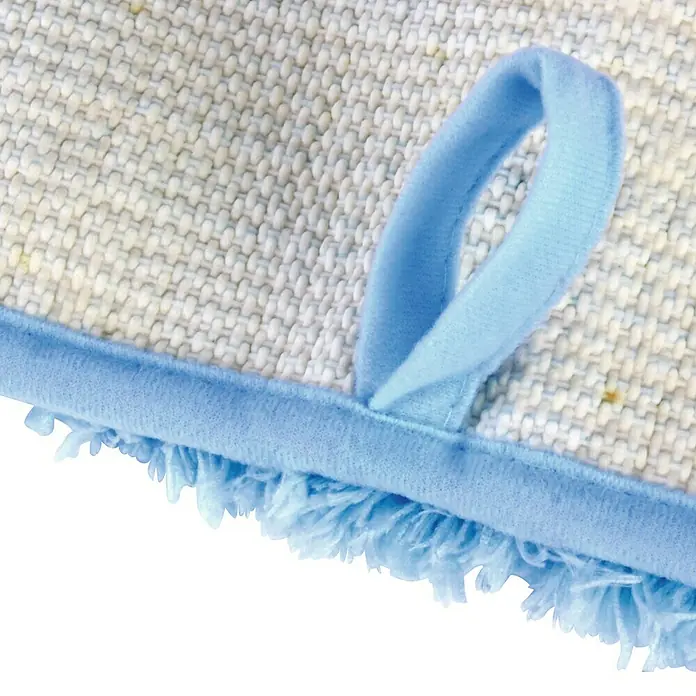 MSV Alfombra para baño - L x An: 50 x 70 mm, Azul claro
