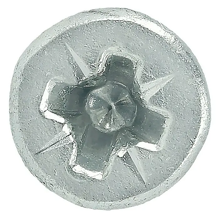 Profi Depot Tornillo para madera - Ø x L: 3 x 20 mm, 1.000 uds., Zincado, Ranura en forma de cruz Pozidriv - Primer plano