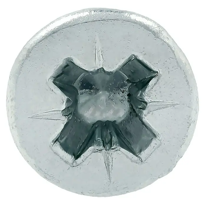 Profi Depot Tornillo para madera - Ø x L: 3,5 x 40 mm, 200 uds., Zincado, Ranura en forma de cruz Pozidriv - Primer plano