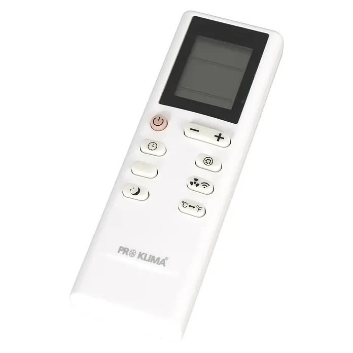 Proklima Mobiles Klimagerät WiFi - Max. Kühlleistung je Gerät in BTU/h: 12.000 BTU/h, Passend für: Räume bis 35 m² - Diagonale Ansicht
