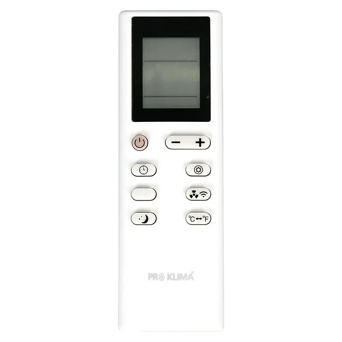 Proklima Mobiles Klimagerät WiFi - Max. Kühlleistung je Gerät in BTU/h: 12.000 BTU/h, Passend für: Räume bis ca. 35 m² - Vorderansicht