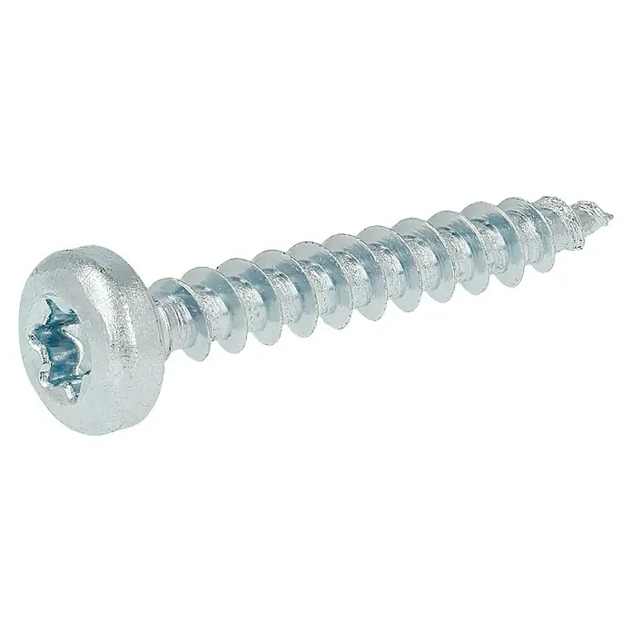 Profi Depot Tornillo tirafondo VZ - 4,5 x 30 mm, 200 uds., Zincado, TX para accionamientos TORX - Vista angular