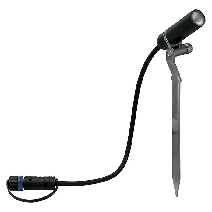 Paulmann Plug & Shine Foco LED de jardín Plantini - 2,5 W, Estaca, Altura: 22,3 cm, 24 V - Vista angular
