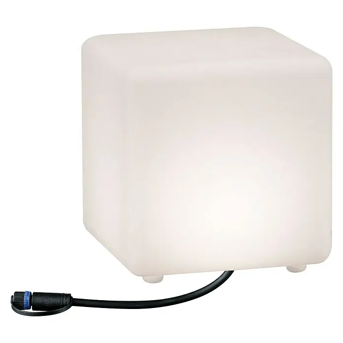 Paulmann Plug & Shine LED kültéri fény Cube - 1 láng, Meleg fehér, IP67 - Szögletes nézet