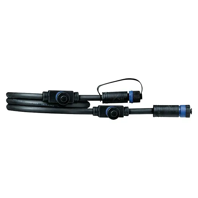 Paulmann Plug & Shine Cable de conexión - 1 m, 3 conexiones, IP68 - Vista frontal