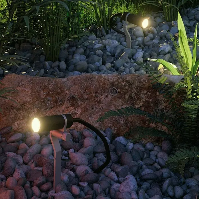 Paulmann Plug & Shine Foco LED de jardín Plantini - 2,5 W, Estaca, Altura: 22,3 cm, 24 V - Detalle de la imagen