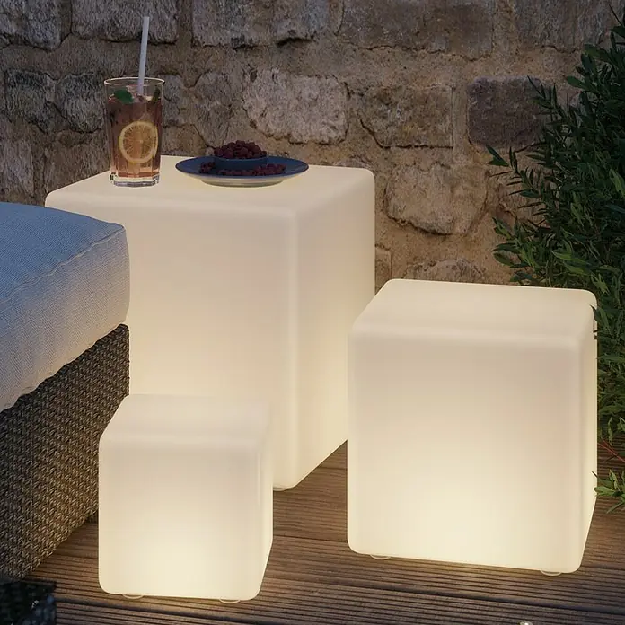 Paulmann Plug & Shine LED kültéri fény Cube - 1 láng, Meleg fehér, IP67 - Kép részlete