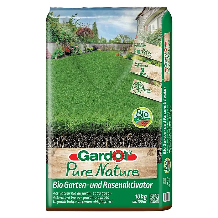 Gardol Pure Nature Garten- & Rasenaktivator Bio - 10 kg, Inhalt ausreichend für ca.: 100 m² - Vorderansicht