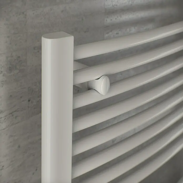 Ximax Badheizkörper Top - 59,5 x 117,2 cm, Anschlüsse: Beidseitig unten, 680 W, Weiß - Detailaufnahme