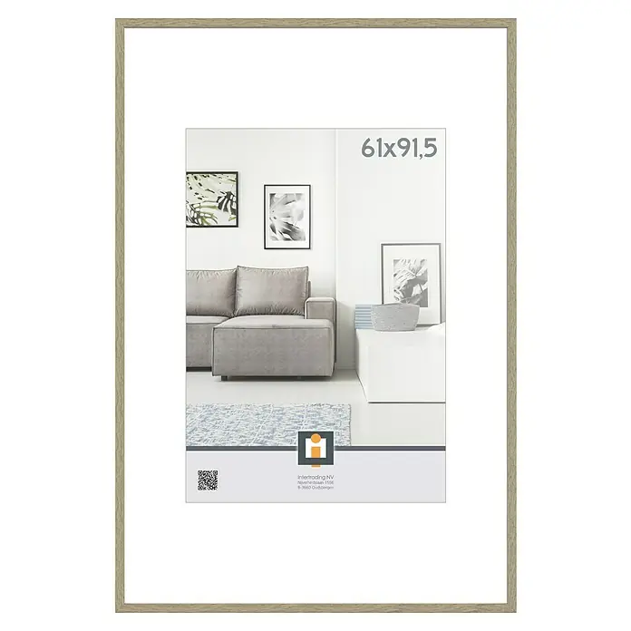 Intertrading Wissellijst Madrid - Vintage Eik, 91,5 x 61 cm, Kunststof - Vooraanzicht