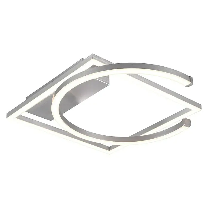 Reality Leuchten LED-Dekoleuchte PIVOT - 23,5 W, L x B x H: 54,5 x 42 x 7,7 cm - Diagonale Ansicht